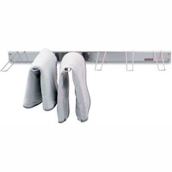 Fabrication Enterprises Wall Mounted Towel Rack, 6-Hook, 33" x 13" x 2" 00-4016